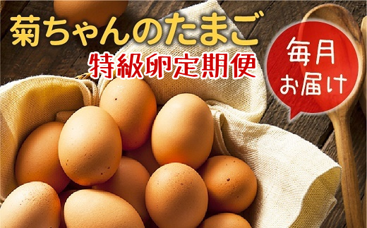 【全12回】菊ちゃんのたまご(特級卵)定期便 042-08